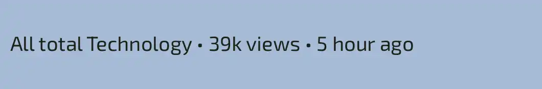 All total Technology • 39k views • 5 hour ago